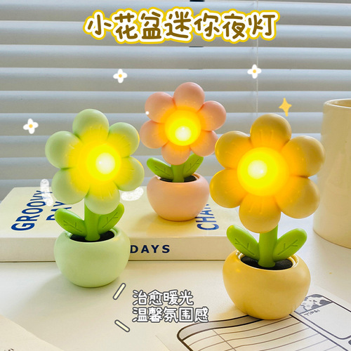 Cross-border exclusive creative night light, cartoon desk ornament ambiance lamp bedroom night light gift logo