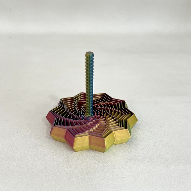 跨境爆品减压星形玩具带有手柄十角边的指尖解压玩具萝卜塔玩具|undefined