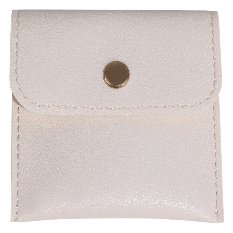 Bolso de la joyería de cuero PU bolsa de almacenamiento de joyas bolsa de joyería hebilla bolsa de collar anillo bolsa de almacenamiento de escritorio