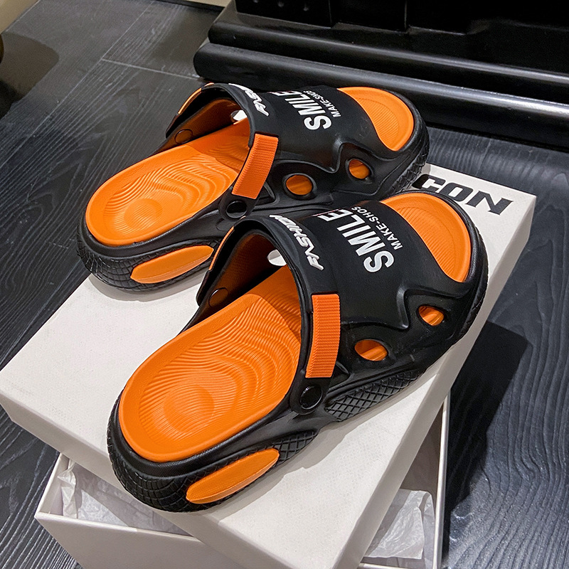 Verano tamaño 47 zapatillas casuales de un hombre pareja de zapatillas de playa de suela gruesa para conducir sandalias de doble propósito mujeres