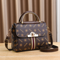 女士小包包女包2023新款潮時尚百搭媽媽包2024手提印花單肩斜挎包