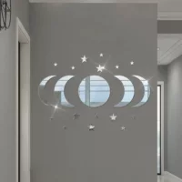 Трансграничная луна зеркальная наклейка DIY пластиковая настенная наклейка настенная роспись художественная наклейка ванная комната спальня домашний декор