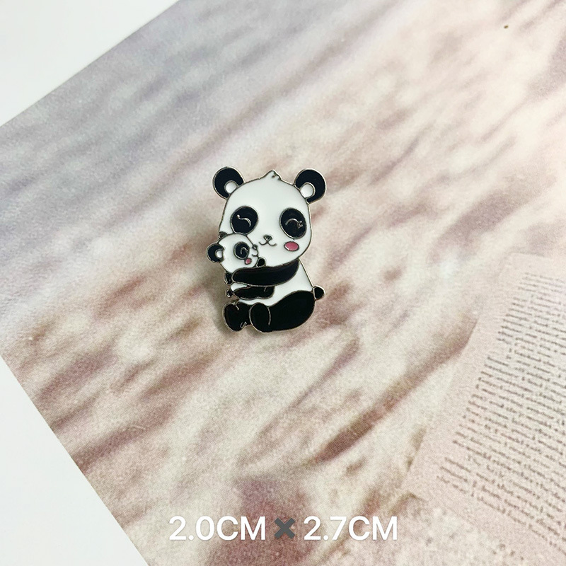 Panda Anstecknadel Im Chinesischen Stil Trend Metall Cartoon_voghion.com