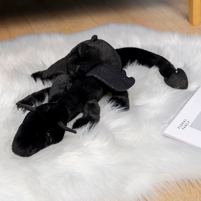 Oyuncaq yastıqlar: Fun Jellycat Plush Toy - black-dragon-50cm025kg