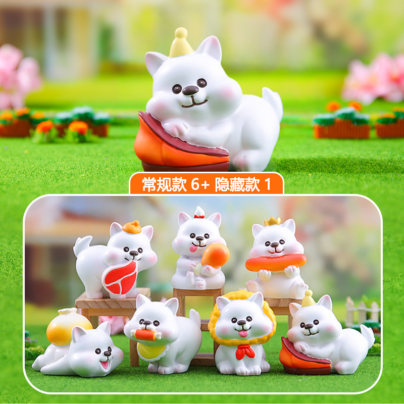 クリエイティブな樹脂工芸品、秘密の花言葉、小さなウサギのブラインドボックス、漫画風で可愛い、女の子の寝室の装飾ギフト、卸売