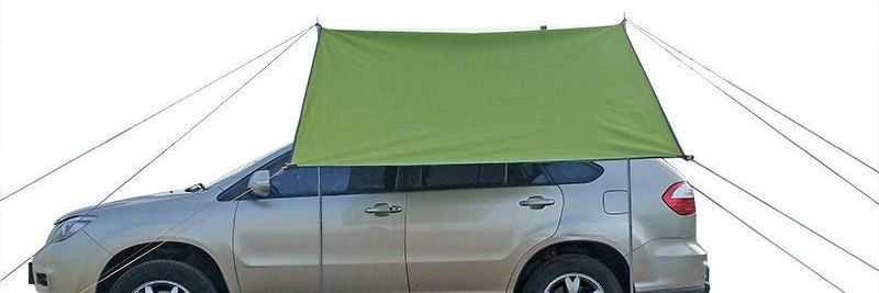 Rainproof and sunproof car side tent, outdoor camping tent for cars, SUV side tent, camping canopy