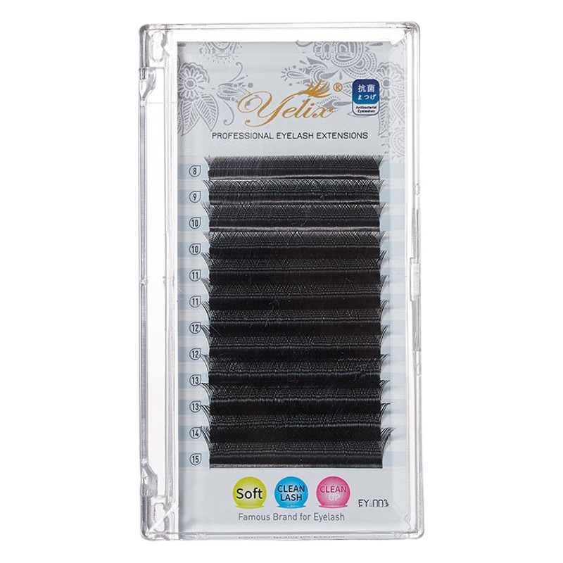 Pestañas de trébol de cinco hojas transfronterizas pestañas falsas rizadas gruesas pestañas postizas raíz natural no dispersa gran capacidad de injerto de floración pestañas al por mayor