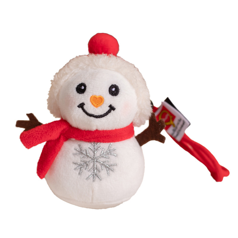 Muñecas de nieve de Navidad de dibujos animados transfronterizos juguetes de peluche lindo muñeca de invierno Jewel acompañar regalos de Navidad