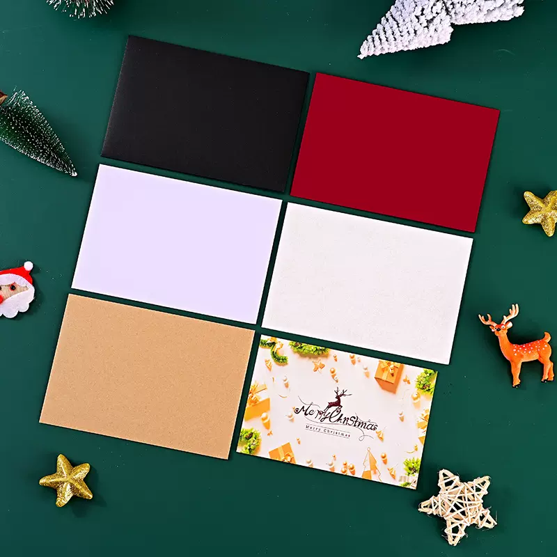 亚马逊圣诞节信封信纸贺卡聚会派对标准跨境C6信封袋工厂热销卡片