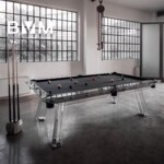 莱特钢化玻璃台球桌中式桌美式黑八亚克力家庭标准型