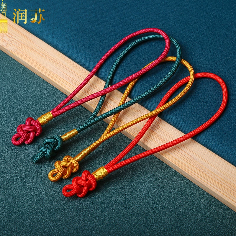 Кнопка узел ручка веревка висит веревка текст игровая ручка кулон ручной работы DIY ювелирные аксессуары висит веревка производители оптом