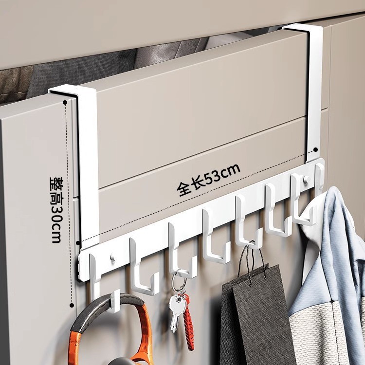 Gancho de puerta trasera tipo puerta trasera sin perforación percha de ropa percha de ropa percha de entrada percha de pared percha de ropa percha