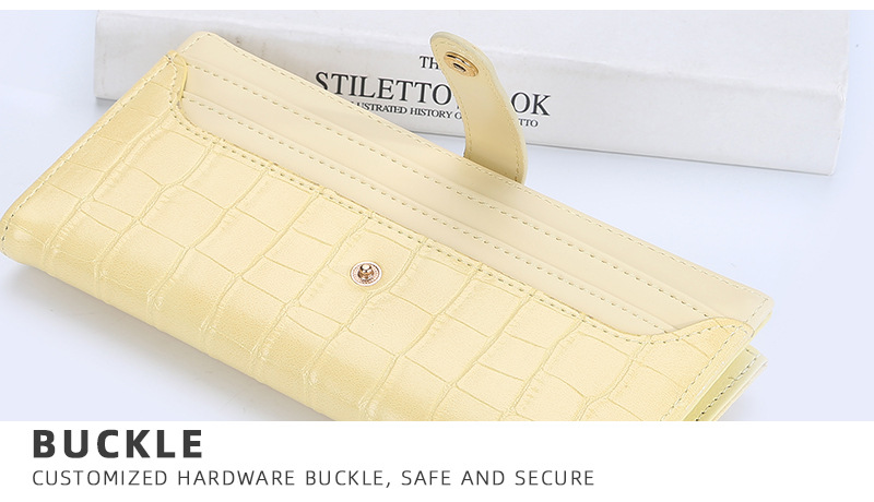 Women's Long Wallet Crocodile Pattern Phone Case For Women_voghion.com