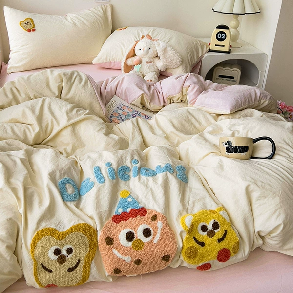 Mr. Toast-Cheese Powder [Super soft washed cotton/soft, skin-friendly and non-pilling]