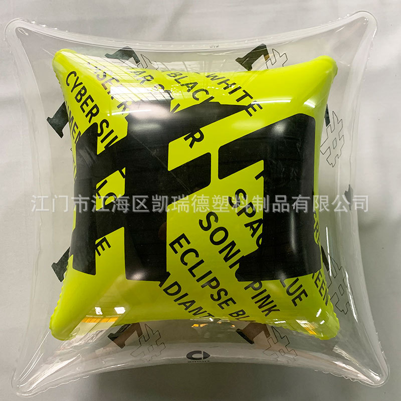 透明双层抱枕创意空气靠枕文创礼品双层枕头PVC广告抱枕空气靠垫