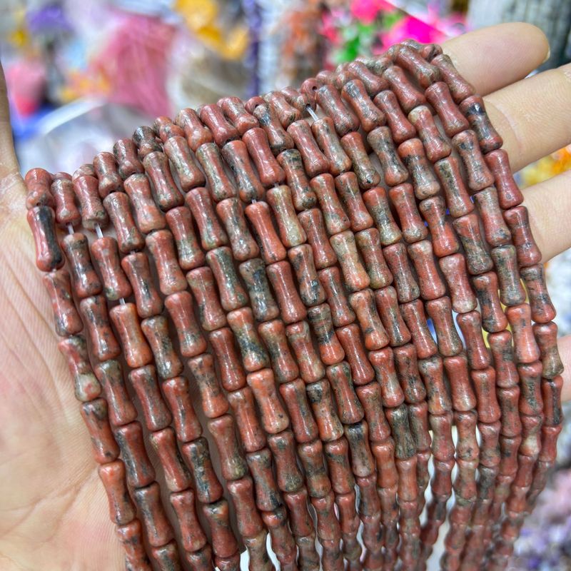 5 × 12 ミリメートル天然石竹ビーズルースビーズシリーズ DIY ブレスレットネックレスジュエリーアクセサリー半完成ビーズ卸売|undefined