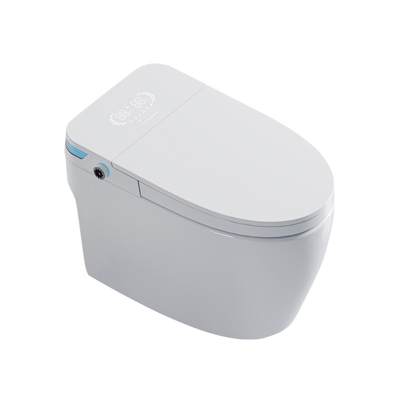 Fabricante al por mayor inodoro inteligente integrado sin presión de agua inducción automática inodoro de asiento pequeño tipo de hogar para lavar la mujer inodoro de asiento caliente image 5