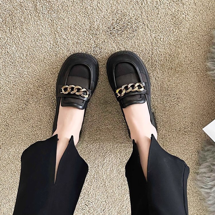 Zapatos de malla de Lefour para mujeres 2026 verano nuevos zapatos de cuero de malla hueca Lefour zapatos de trabajo transpirables zapatos