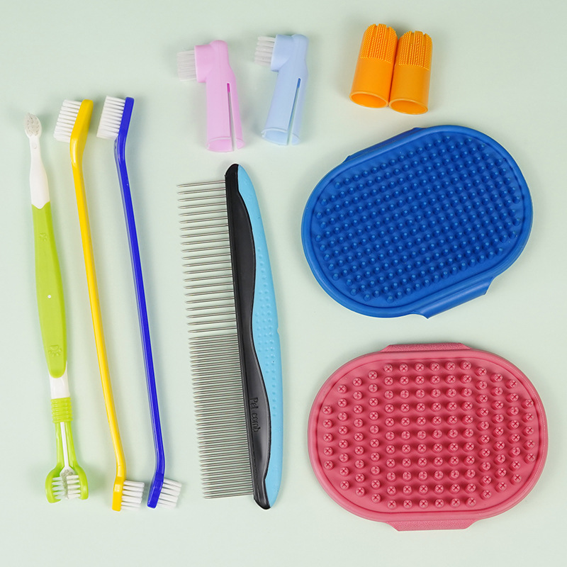 Pasta de dientes para mascotas, cepillo de dientes, perro, gato, dientes, perro, gato, gato, gato, gato, gato, gatito, cachorro, cepillo de dientes desechable, juego de pasta de dientes