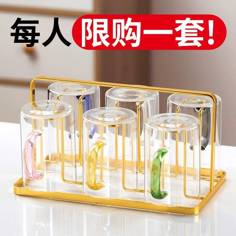 Glass holder, drying rack, dustproof storage system with glass for home use, wholesale