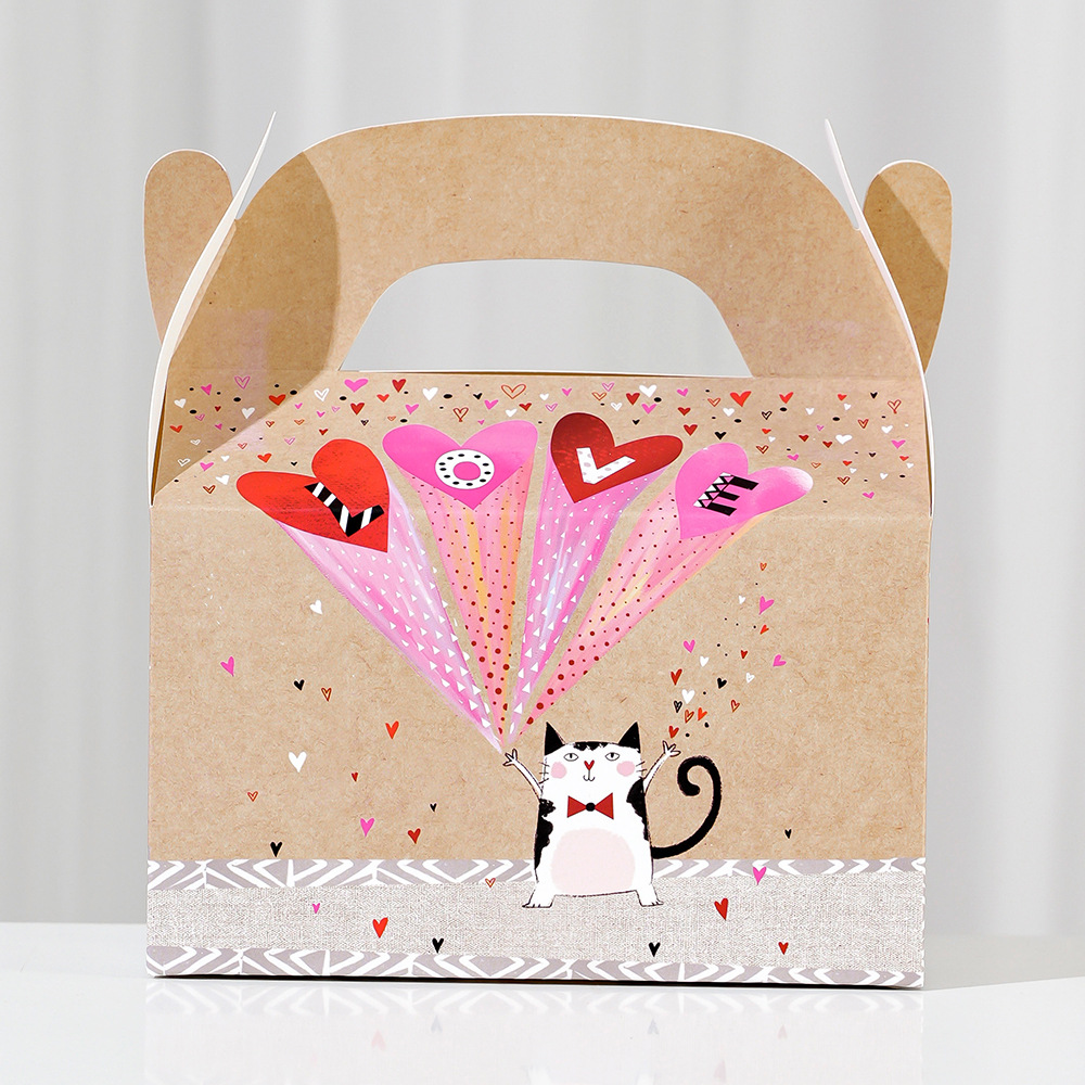 跨境婚礼伴手礼礼品纸盒生日玩具礼物包装手提盒可爱动物礼品纸盒