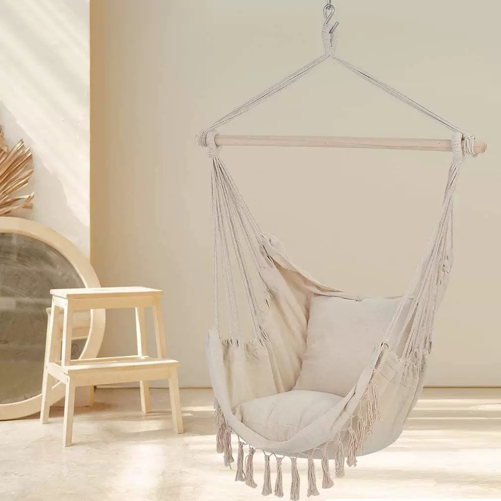 远达户外吊椅室内休闲吊椅成人儿童吊床棉布秋千吊椅批发