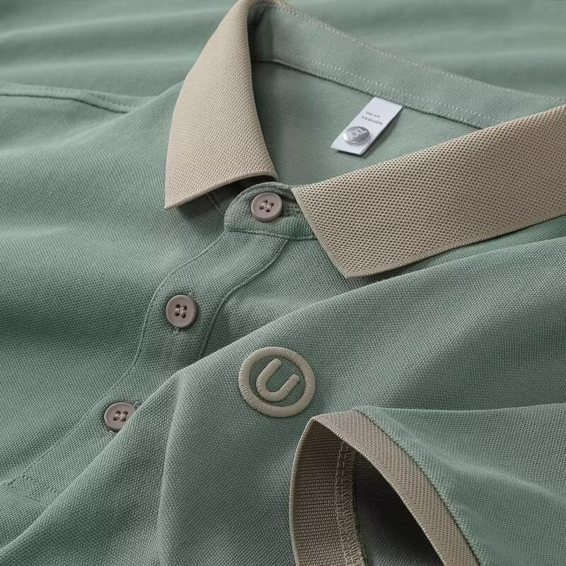 Camisa polo a rayas de manga corta para hombre de verano, estilo delgado, moda holgada, negocios urbanos y ocio