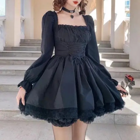 2025 New Pure and Elegant White Lace Dress, Spring and Autumn New Style, Stylish Waist-Cinching Slimming Long-Sleeve Princess Dress for Women