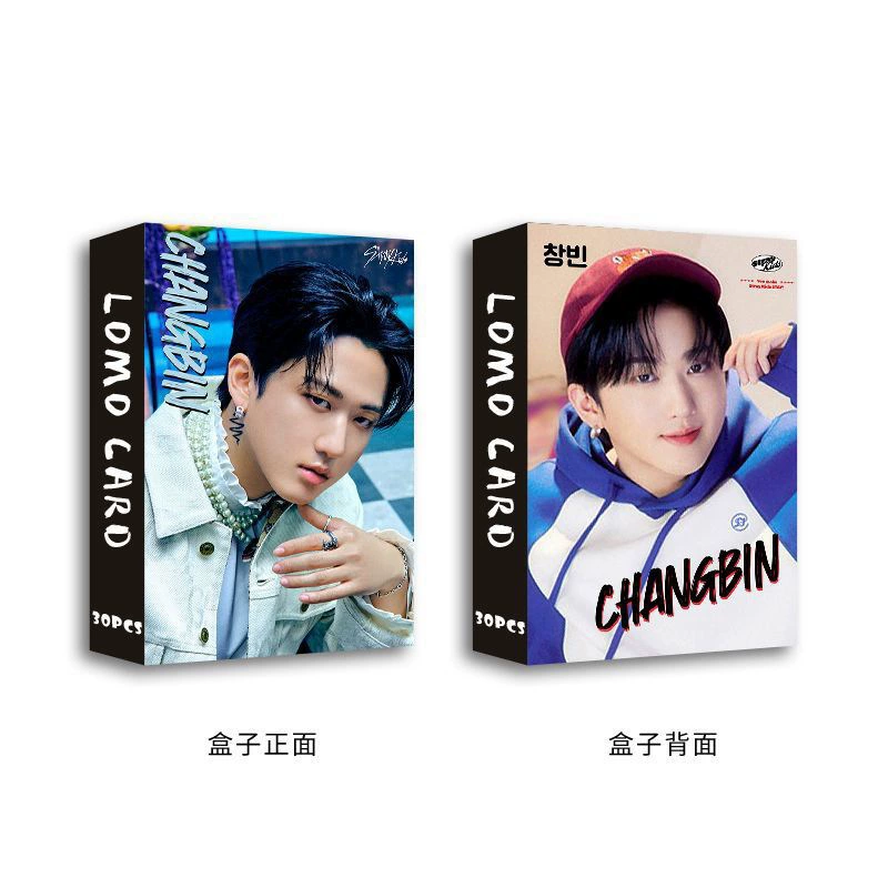 Новая карточка CHANGBIN Xu Zhangbin двусторонняя 30 шт., маленькая LOMO-карта, карточка альбома Straykids