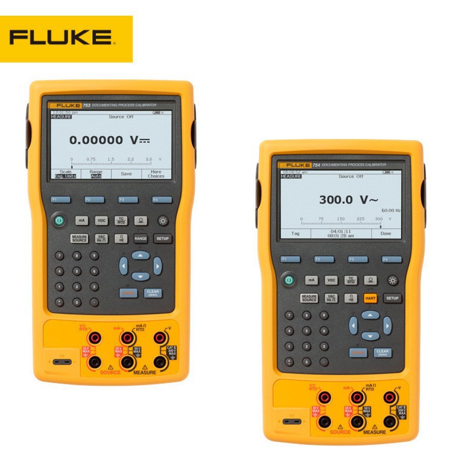 代理福禄克多功能校准仪F753/F754 过程信号校验仪温度仪表校准器