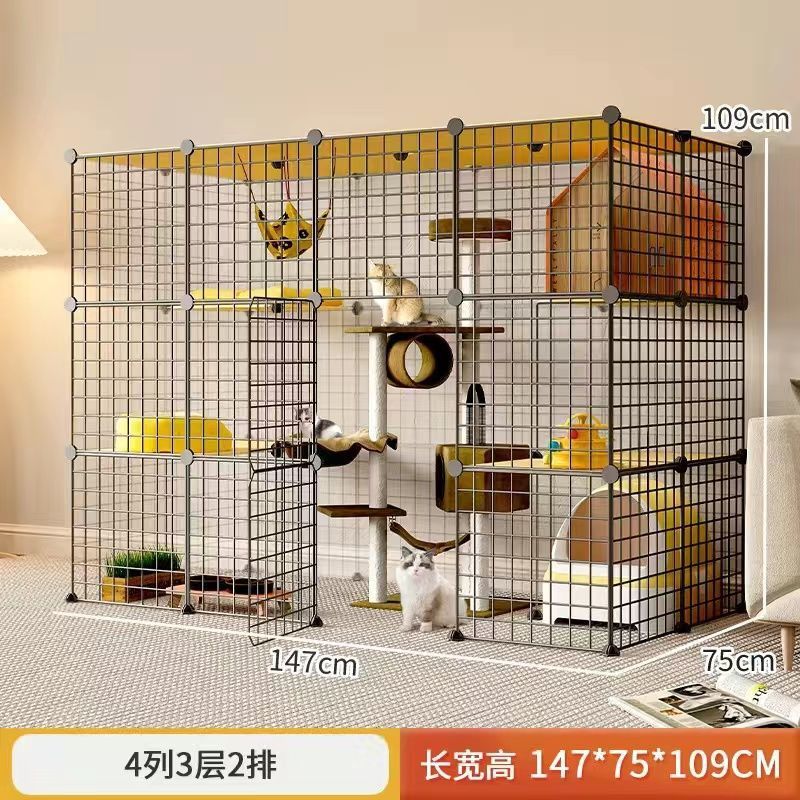 4 열, 3 레이어, 2 행