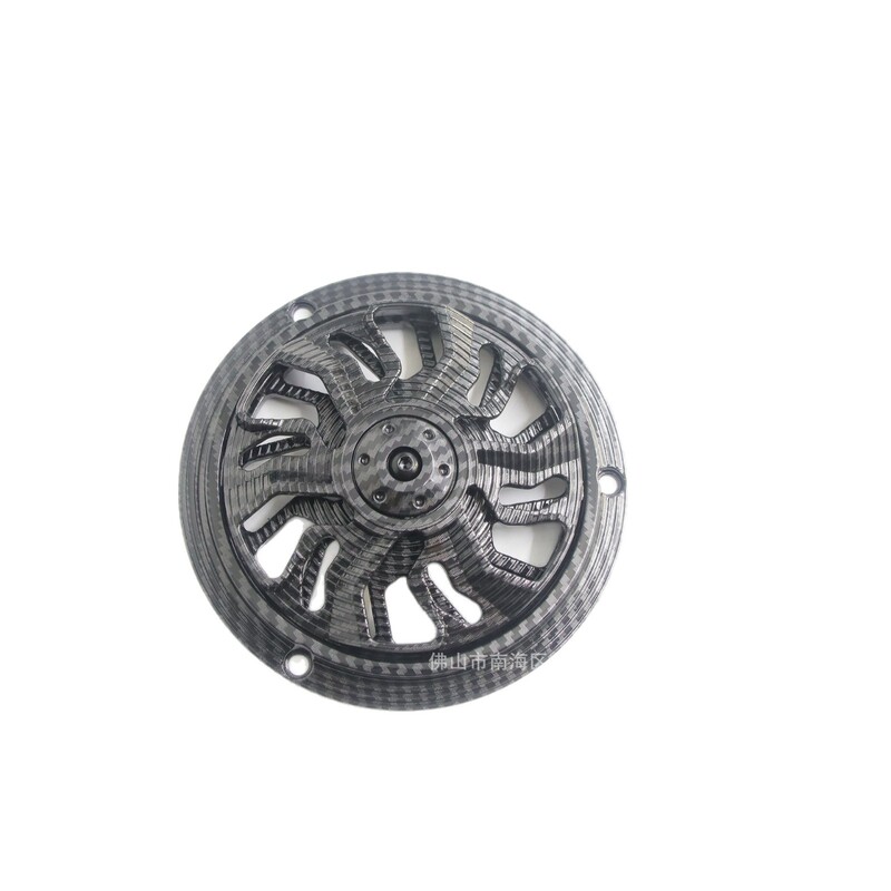 适用VESPA春天150冲刺150改装发动机旋转风扇盖散热器装饰保护罩|undefined