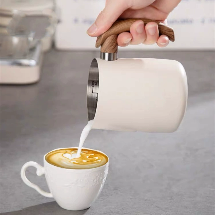 Трансграничная 304 нержавеющая сталь вытягивание цветочной чашки с шкалой измерительные чашки растопка воска восковая чашка для вытягивания молока чашка для кофе