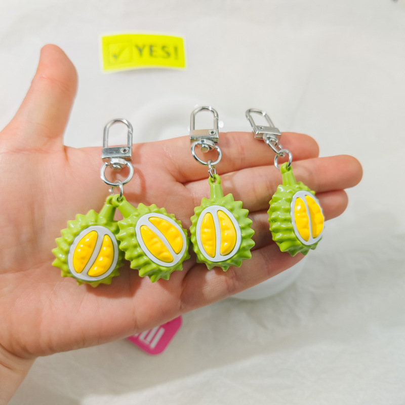K53 Simulation Durian Door Chain Keychain Pendant Creative Fruit Food Series Bag Hanging Ornaments Small Gift Couple K53 Simulation Durian Door Chain Keychain Pendant Creative Fruit Food Series Bag Hanging Ornaments Small Gift Couple