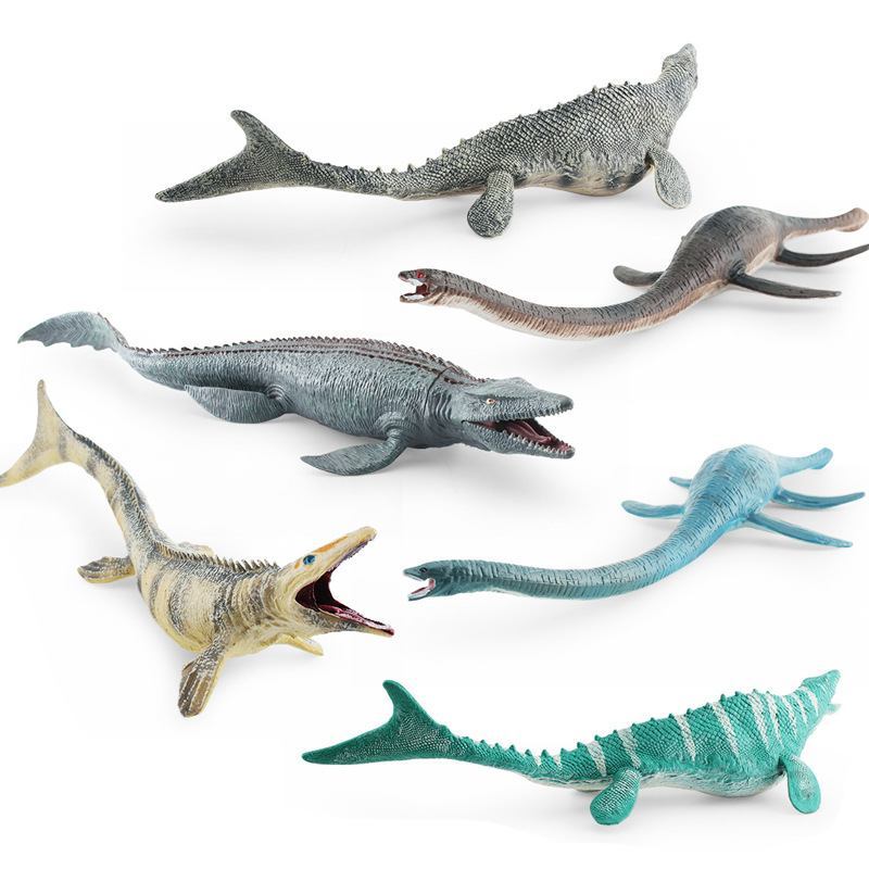 Animal de simulación transfronteriza modelo de dinosaurio Jurásico animal marino dragón Dragón de mar escritorio estático adornos hechos a mano