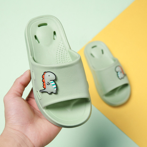 儿童凉拖鞋夏男女童室内防滑居家用浴室拖中小童可爱卡通夜光拖鞋