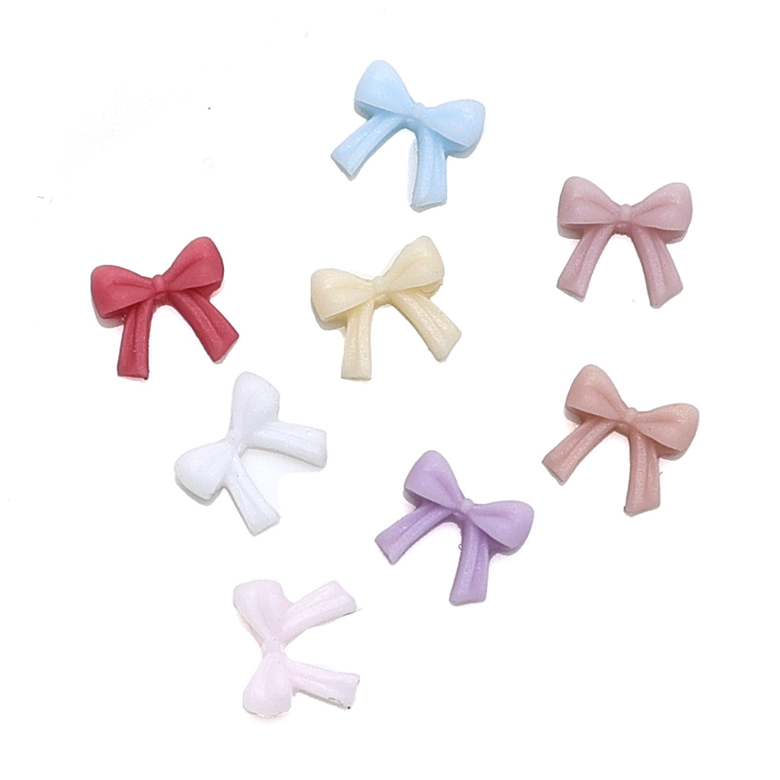 Mixed cute accessory for manicure with bow