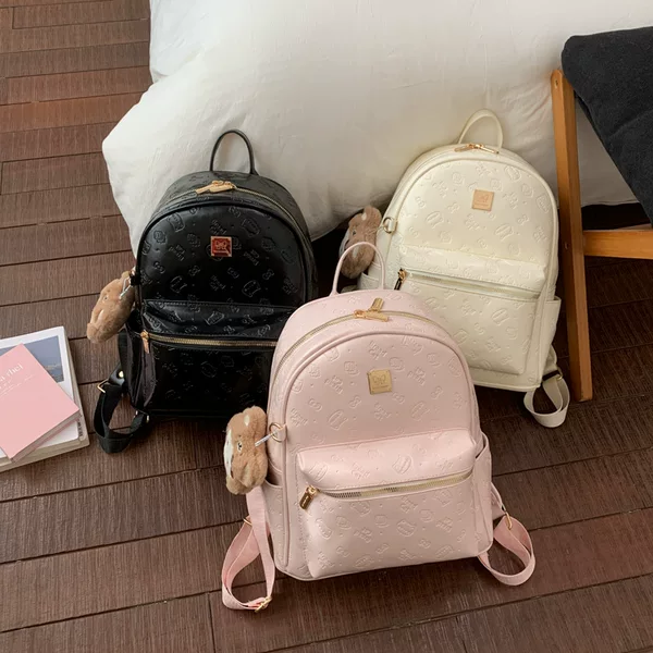 Korean Style Daily Student Backpack for Women 2026 Spring New Fashion Trendy Large Capacity Cute Casual Backpack
