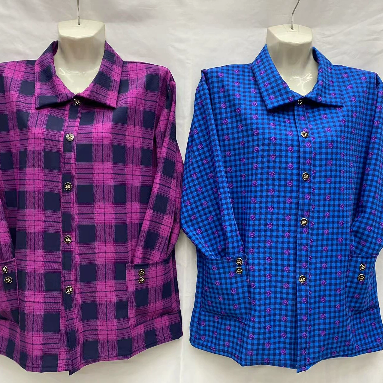 Осенние рубашки с длинным рукавом для женщин среднего и старшего возраста 2025 года, кардиганы больших размеров, поставка для уличных рынков, повседневные и модные