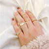 Tide, South Korean goods, set, universal cute ring, simple and elegant design, on index finger