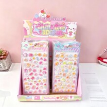 ����ʳ��3D���帡����ֽ��ͨ�ɰ�ˮ����ʯʵ����ֽ��ͯװ�θ�����