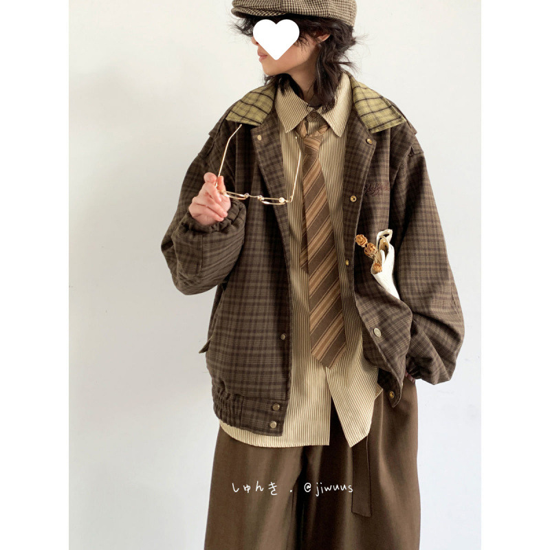 Japanese retro jacket for men and women