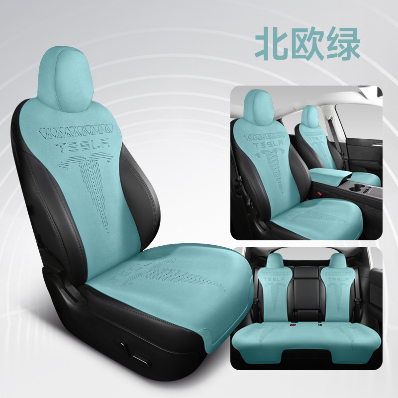 Model Y Three-Piece — Tesla Modelə uyğun (Original) oturacaq örtükləri - green-modelymodel3
