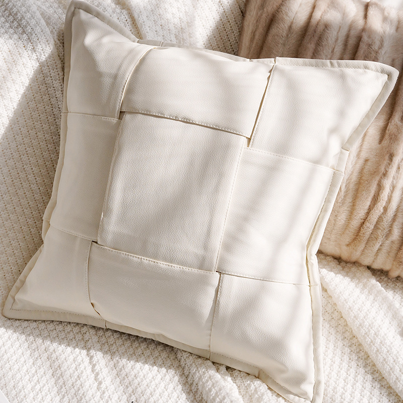 Cream-wind lujoso hogar sofá almohada cubierta de almohada asiento de alto nivel cama ventana flotante respaldo almohada almohada cubierta