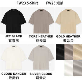 2023FW云系列短袖T恤印花FOG复线ESSENTIALS潮牌T恤SShirt跨境