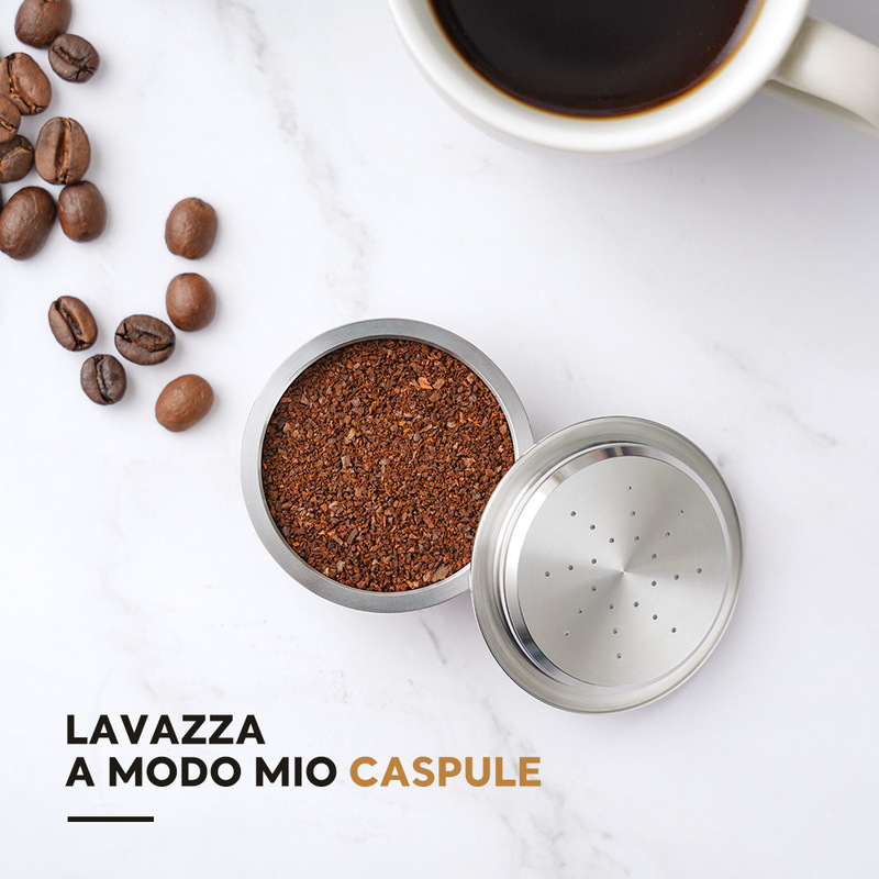 Household Stainless Steel Coffee Capsule Machine Compatible with Lavazza a Modo Mio Vasa Italian Capsule Coffee Machine