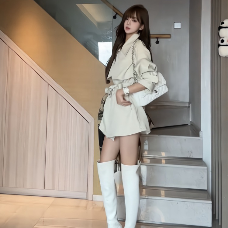 福金金金金秋英伦风女装设计感风衣外套|undefined