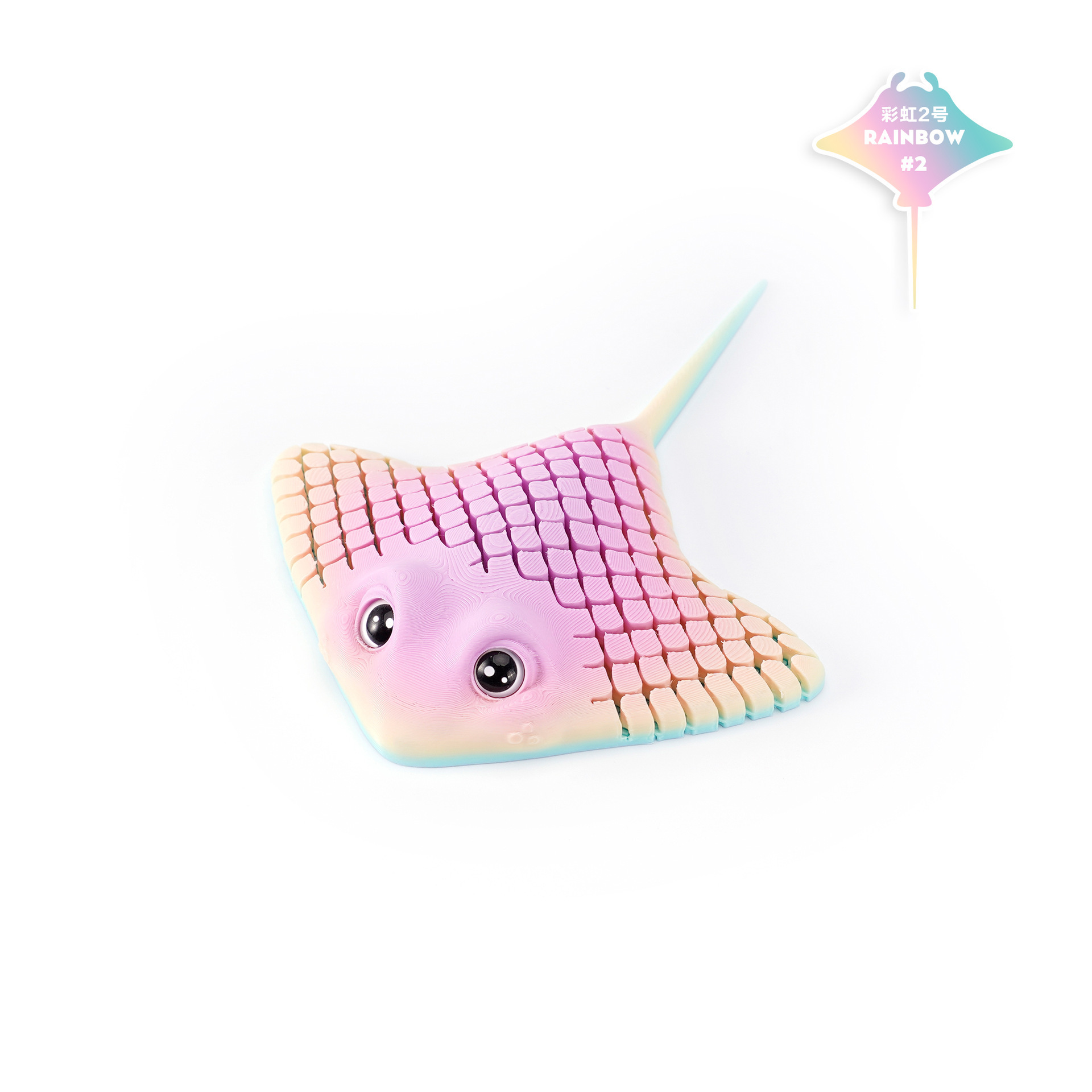 Ventas transfronterizas de impresión 3D peces diablo rayas ornamentos acuario paisajismo ornamentos creativos juguetes de impresión 3D para niños