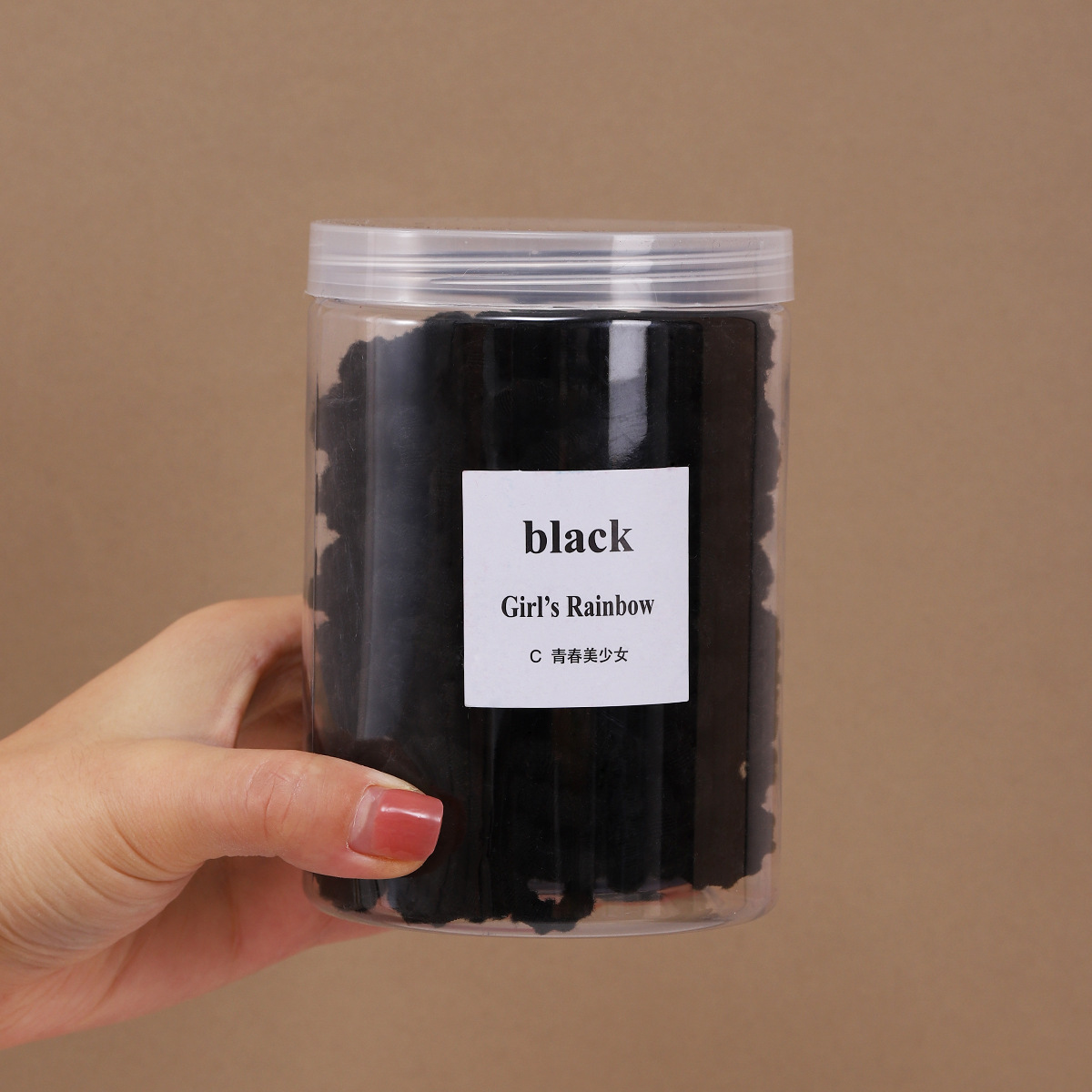 Banda de goma para niños no daña cabello elástico cabello corda de cabello niñas color caramelo cabello de cabello niñas joyas para el cabello
