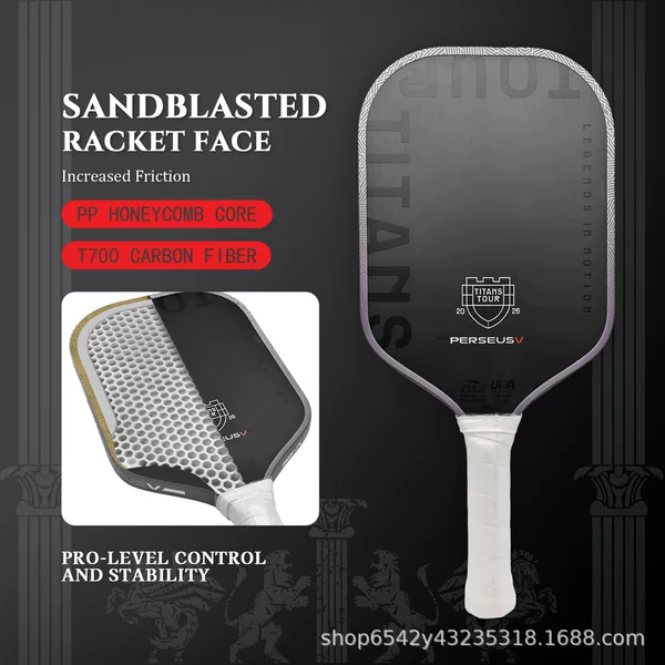 Titan Limited Edition Original 1:1 PROV Pickleball Paddle Carbon Fiber 5th Generation Kinetic Frame Dual-Certified Particle Paint